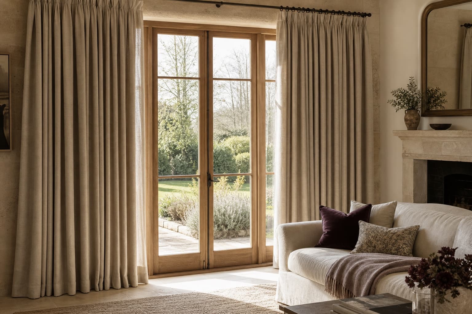 Made-to-measure curtains for a Tunbridge Wells home